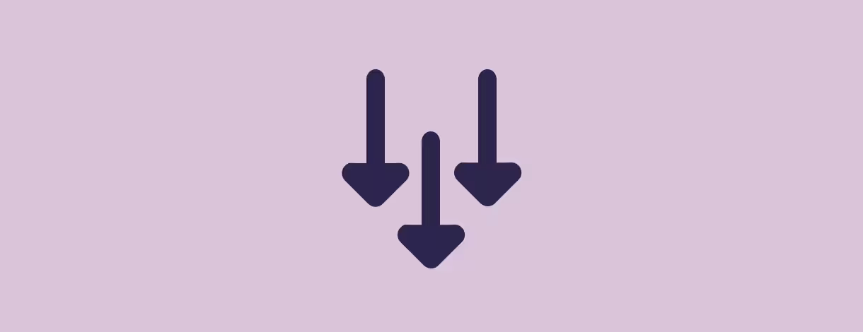 Downward arrows illustration